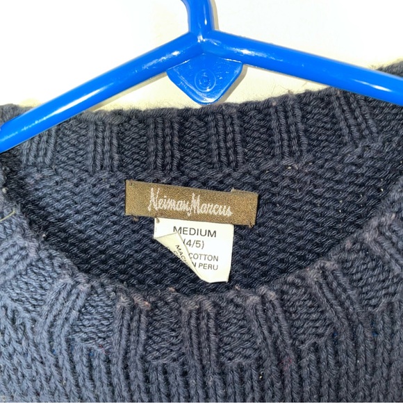Neiman Marcus Boys Football Knit Sweater Blue Red Size Boys M 4/5 - Picture 9 of 10